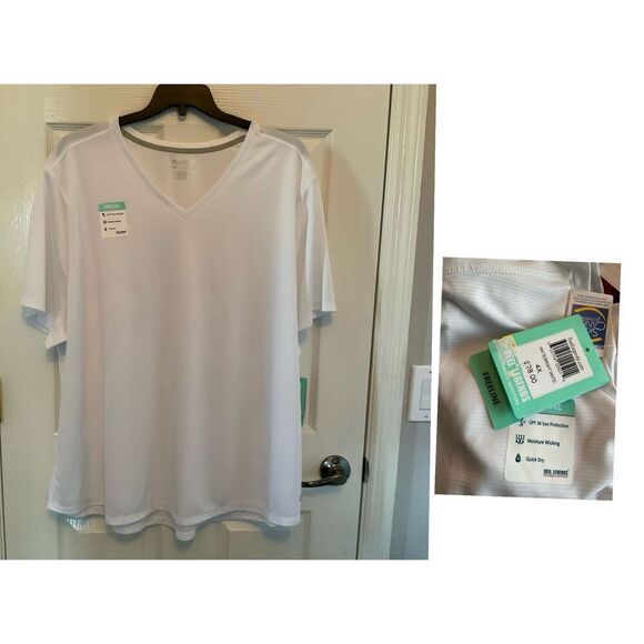 Reel Legends Womens 4X Permormance Vneck Top SHORTSLEEVE - Picture 6 of 7